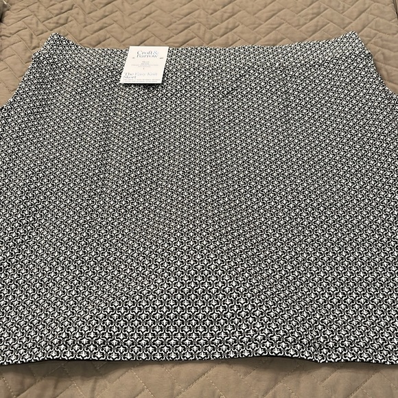croft & barrow Black Small Print Easy Pull-On Skort/NWT/Various Sizes - Picture 4 of 16